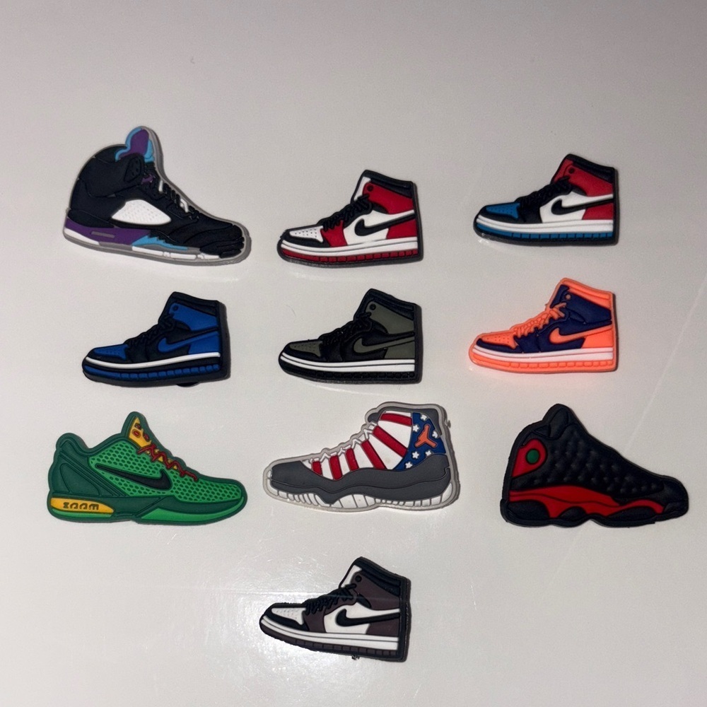Colorful Sneaker Shoe Charms Set NEW